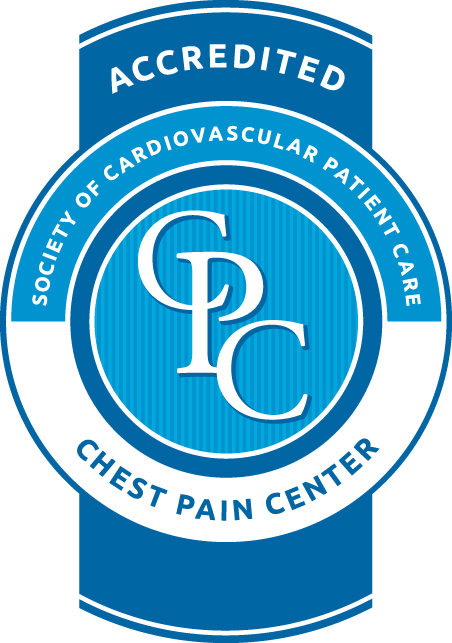 Accredited Chest Pain Center seal